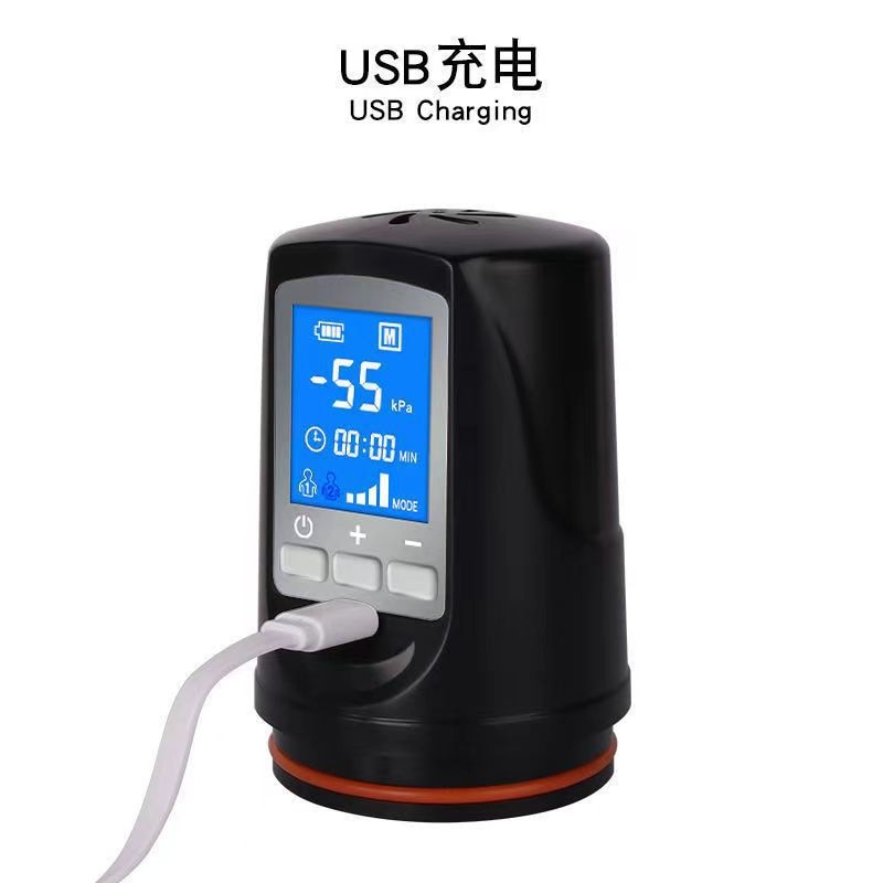 LED Electric Penis Vacuum Pump Vakum Rechargeable Automatic Male Enlargement Erection Extend Men Manual  Enlarge Pressure Device