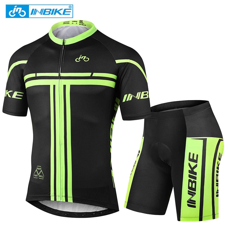 INBIKE 2023 Summer Men’s Cycling Shorts Sportswear Clothes Sets Man Bicycle Shirts For Men MTB Jersey Clothes Mountain Clothing