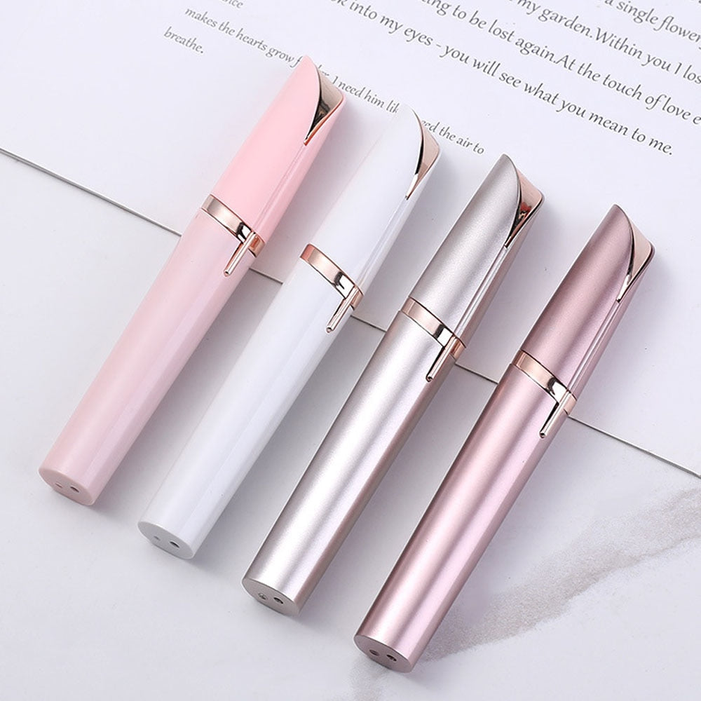 Womens Electric Eyebrow Trimmer Eye Brow Shaper Pencil Face Hair Remover For Women Automatic Eyebrow Shavers Pocketknife