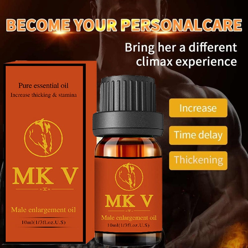 Aceite de Masaje para crecimiento espesante del pene para hombre, aceite esencial para agrandar el pene, mejora la erección del pene, cuidado de la salud, crecimiento del pene, 10ml