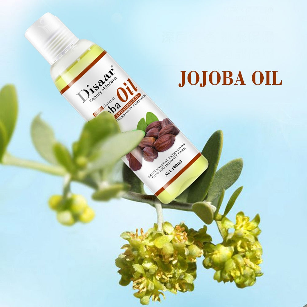 100ml Disaar 100% aceite de Jojoba orgánico Natural masaje mejor cuidado de la piel relajante hidratante control de aceite producto de masaje de hidratación