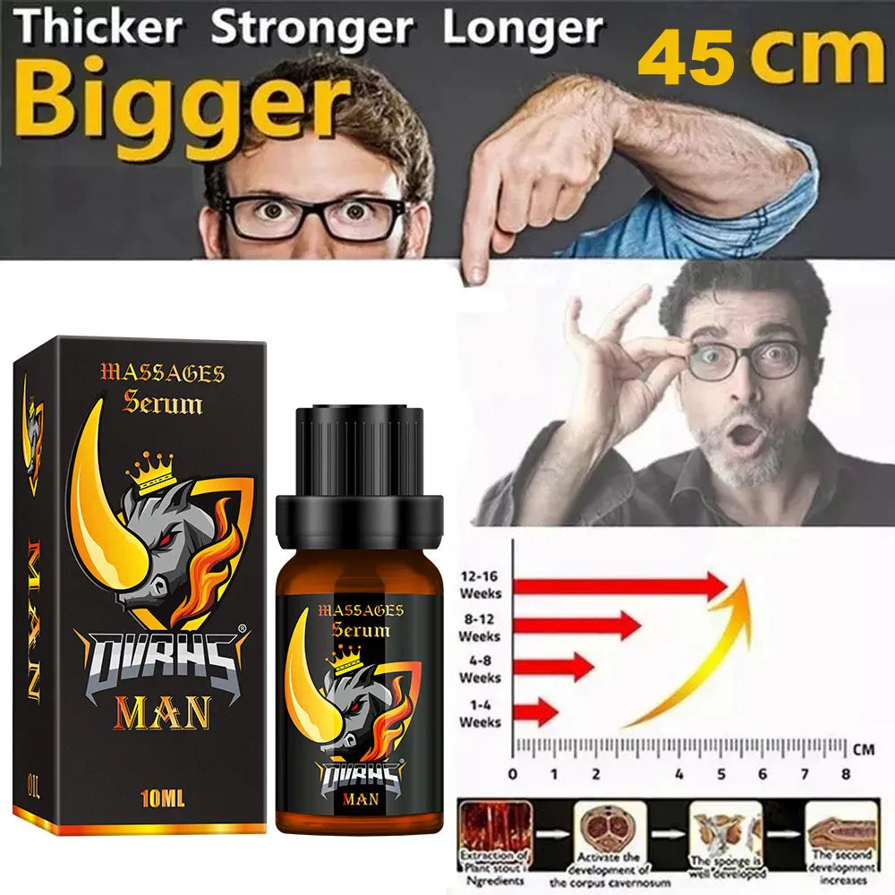 Permanent Penis Thickening Growth Massage Enlargement Oil Big Dick Enhanced Erection  Ejaculation Delay For Men Cock Enlargement