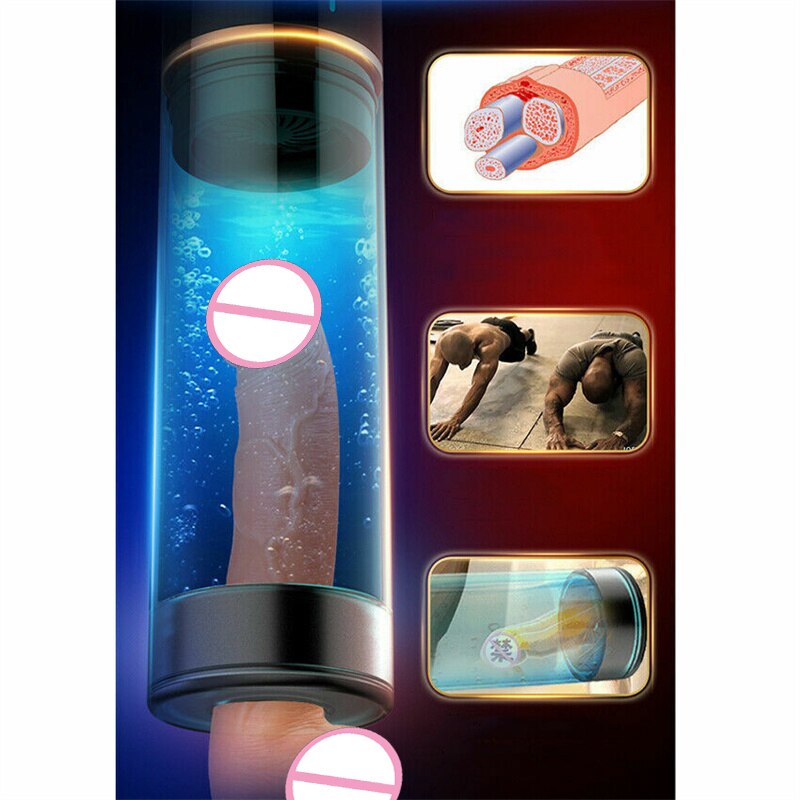 Automatic Masturbator Male Penis Enlargement Trainer Machine Vacuum Pump Cups Water Suction Sleeve Delayed Ejaculation With Spa