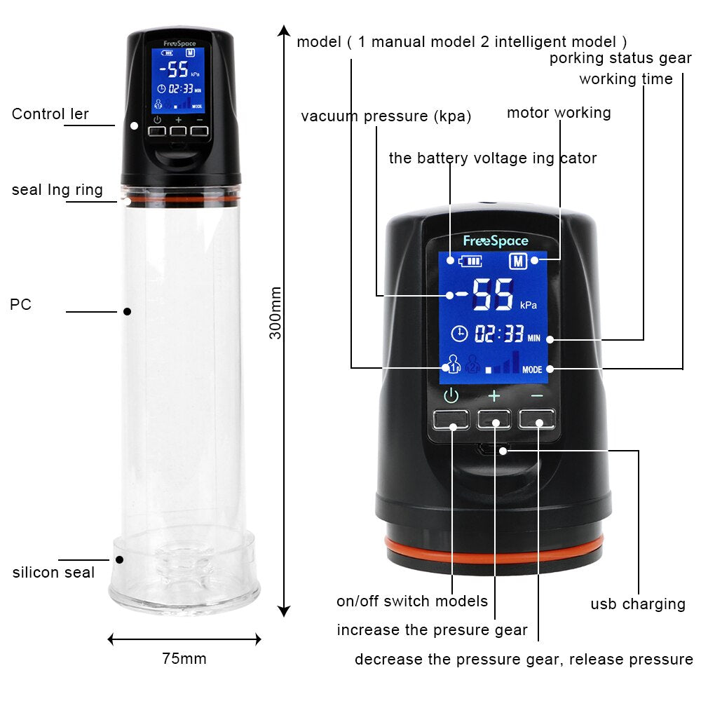 Bomba eléctrica para pene, bomba automática, bomba de vacío, agrandamiento automático, extensor de pene al vacío, agrandamiento, juguete para adultos, ejercicio para hombres