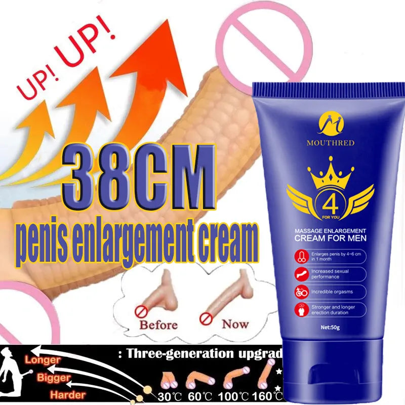 Penis Growth Herbal Cream Big Penis Enlargement Cream for Men Enlarge Penis Grow Thicker Stronger Viagar Great XXXL Big Dick