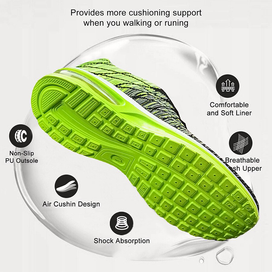 Hommes chaussures de course baskets mode coussin d'air formateurs respirant unisexe chaussures de marche mâle gymnase athlétique Sport chaussures pour femmes