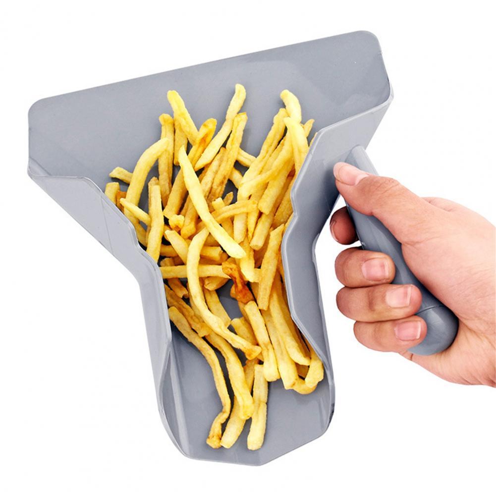 Different Kitchen Utensils Multifunctional Chip Scoop Hygienic Burrs-free French Fries Shovel for Home Kitchen Gadget Sets