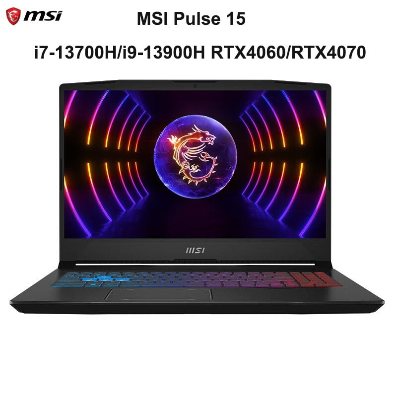 MSI Pulse 15 Gaming Laptop 15.6 Inch QHD 2.5K 165Hz IPS Screen Notebook i7-13700H 16GB 1TB RTX4070 Gaming Computer Netbook Win11