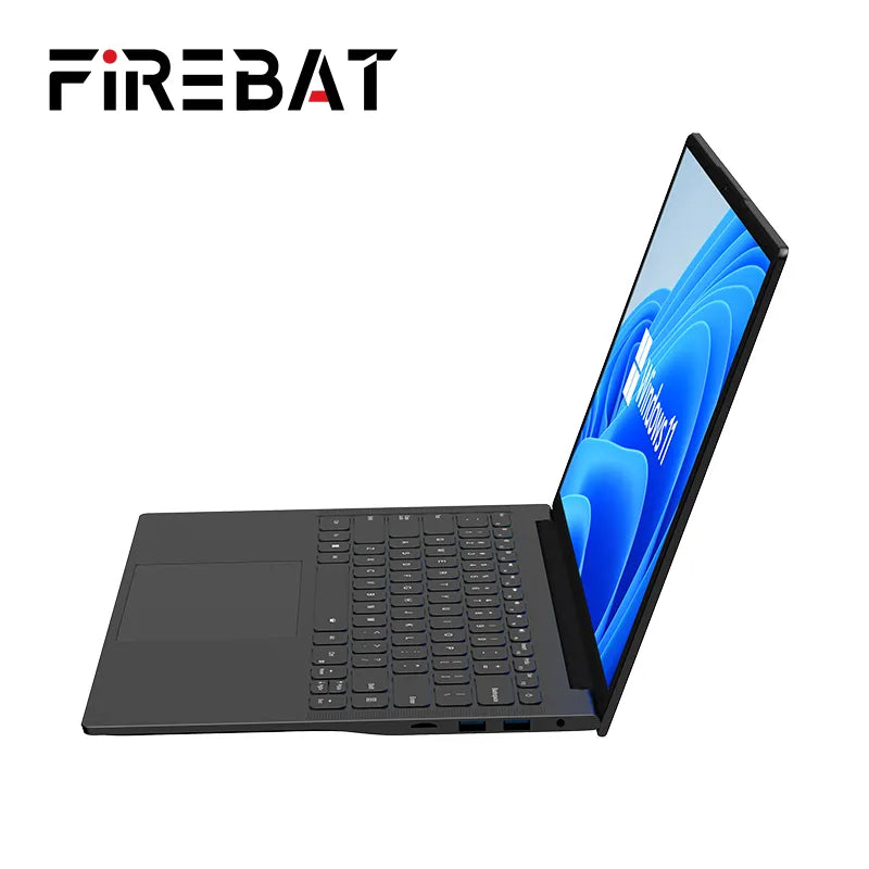 FIREBAT A16 nueva llegada 16 pulgadas 100% sRGB Ultra delgado DDR4 16G RAM 1TB 1920*1200 huella digital portátil Intel N5095 portátil