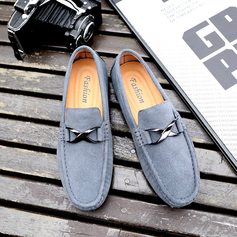 Leather Men Casual Shoes 2022 Summer Breathable Slip on Formal Loafers Men Moccasins Italian Black Driving Shoes