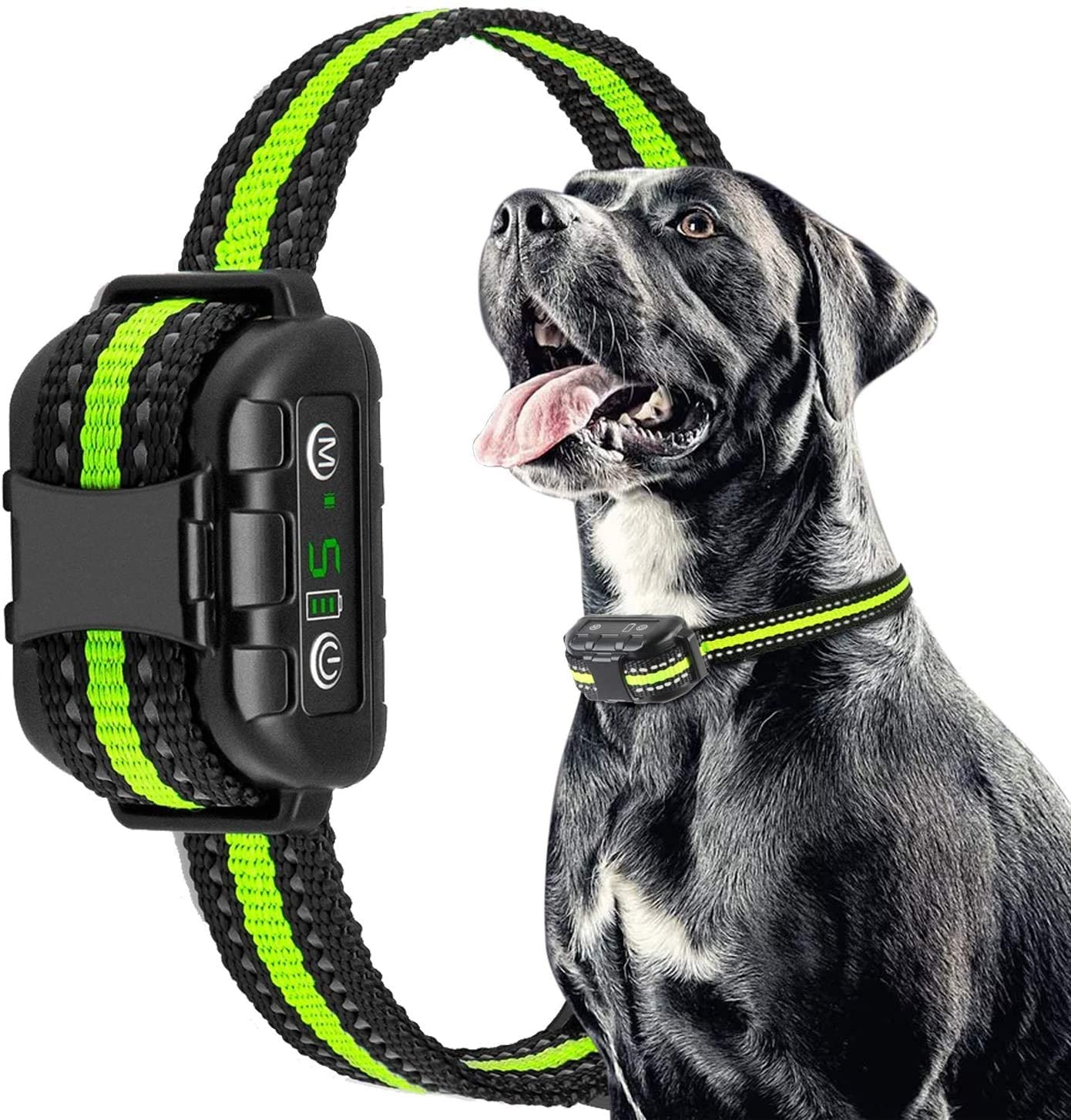 Collier Anti-aboiement, bip Rechargeable, Vibration, choc électrique inoffensif, entraînement sans aboiement, collier électronique pour petits, moyens et grands chiens