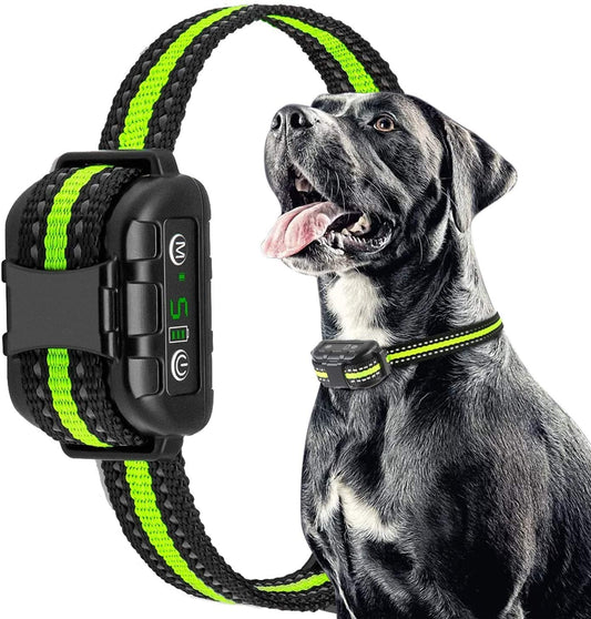 Anti Bark Collar Rechargeable Beep Vibration Harmless Electric Shock No Barking Training E-collar for Small Medium Large Dogs