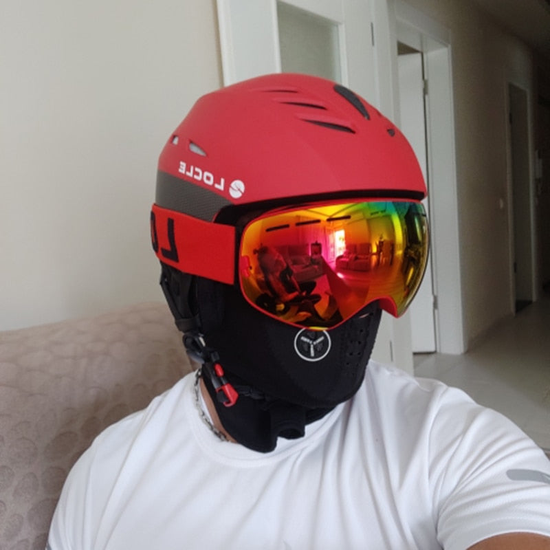 LOCLE-casco de esquí para hombre y mujer, certificación CE, casco de esquí para niños, patinaje, Snowboard, motocicleta, moto de nieve, casco para monopatín