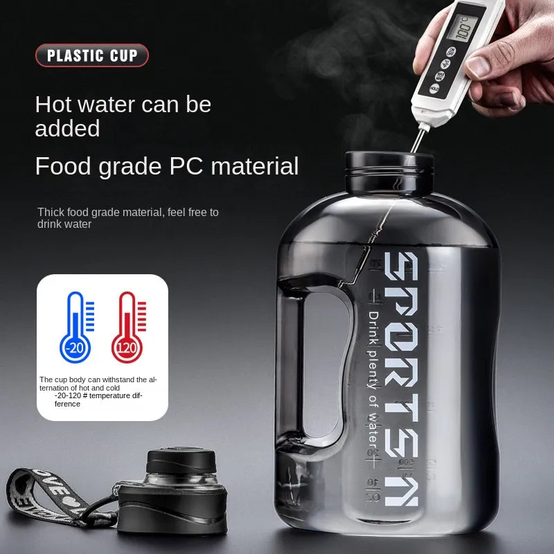 2700ml/1700ml Water Bottles Large Capacity Portable Water Kellte for Fitness Outdoor Sports Cycling Big Water Cup with Graduated