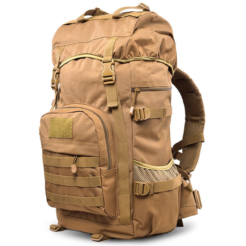 Mochila táctica de gran capacidad de 50L para hombre, bolsas Militares impermeables, mochilas de viaje del ejército para escalar y caminar, Mochila Militar