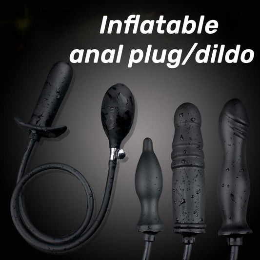 Go Out Silicone Inflated Super Big Anal Plug Dildo Pump Expandable No Vibrator Butt Plug Anal Balls Extender Dilatador Sex Toys