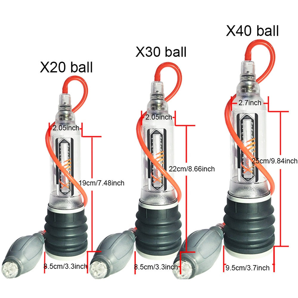 Pompe à pénis mâle pompe à vide d'eau pour hommes pompe d'agrandissement du pénis Dick Extender exercices de coq pompe gland formateur adultes jouets sexuels