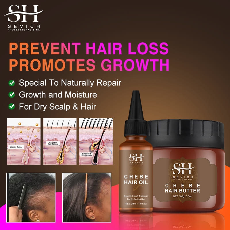 Fast Hair Growth Set Chebe Oil Traction Alopecia Hair Mask Anti Break Loss Hair Growth Oil Baldness Treatment Hair Care Essence