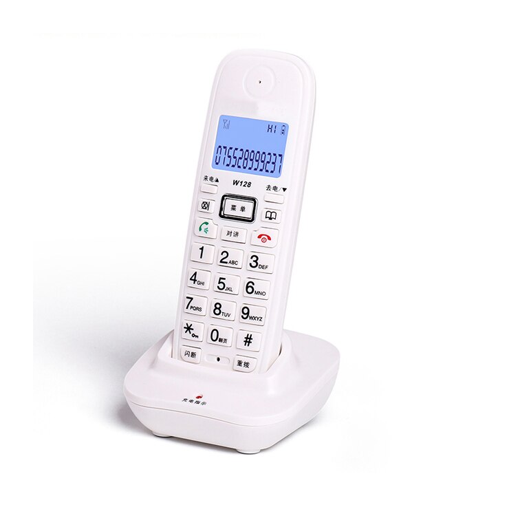 Répondeur sans fil 2.4G, téléphone filaire, combiné, bureau, maison, hôtel, longue portée, téléphone de table, 4 mains