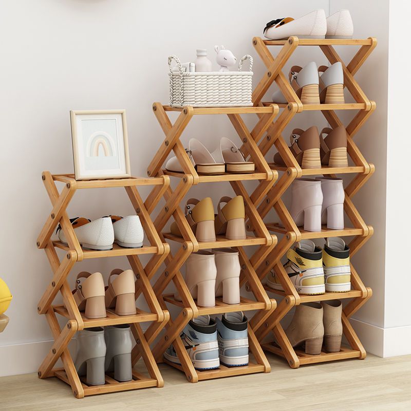 Simple bambou étroit petit étagère à chaussures maison chambre multi-niveau économique dortoir étagère de rangement salon chaussures armoire ZD526