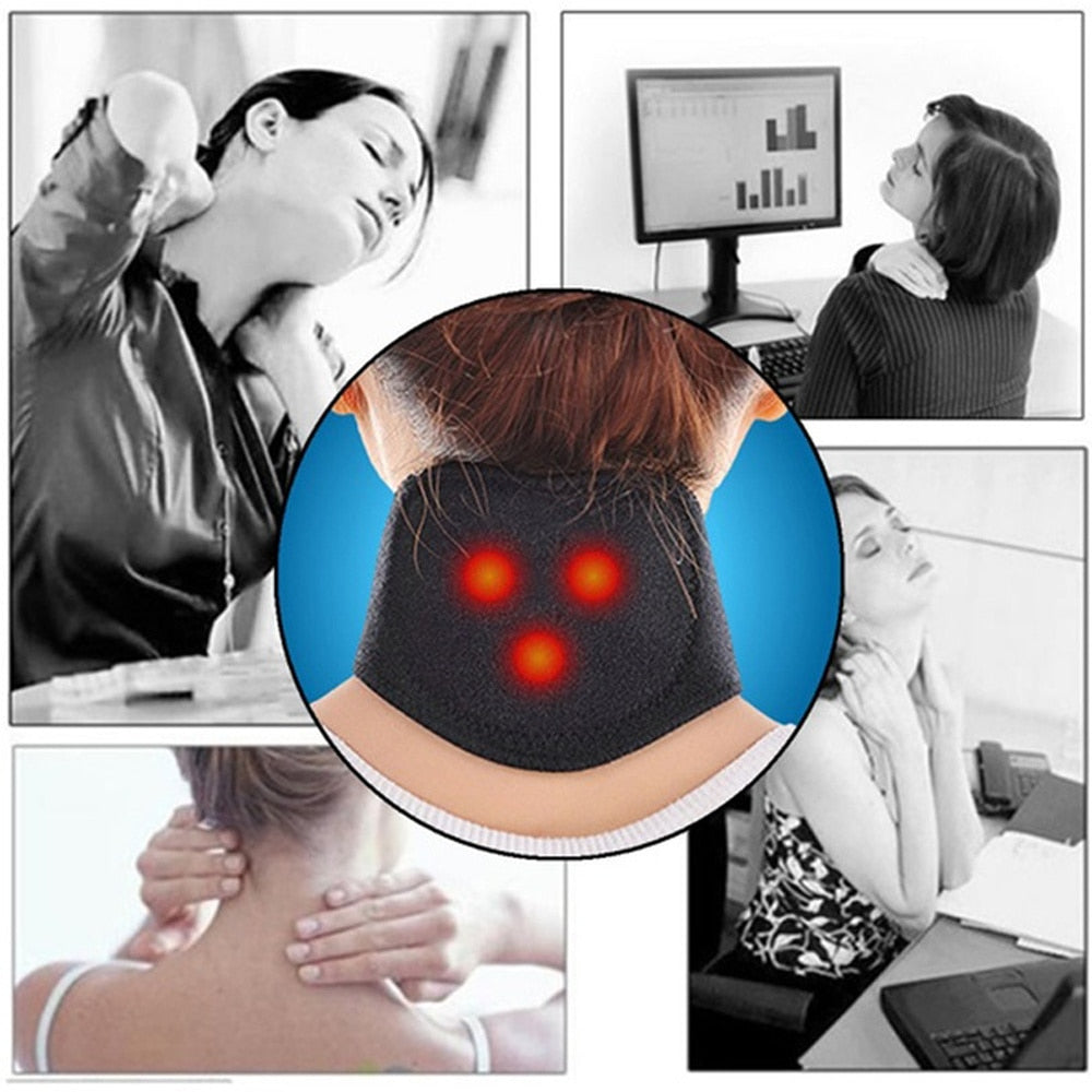 Neck Massager Cervical Vertebra Protection Spontaneous Heating Belt Body Massager