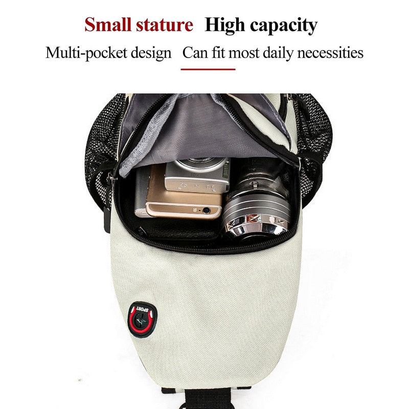 New Shoulder Bag Man 2022 Casual Chest Bag Business Male Bag Multi-Functional Women Backpack Cycling Sports Rucksack Travel Pack