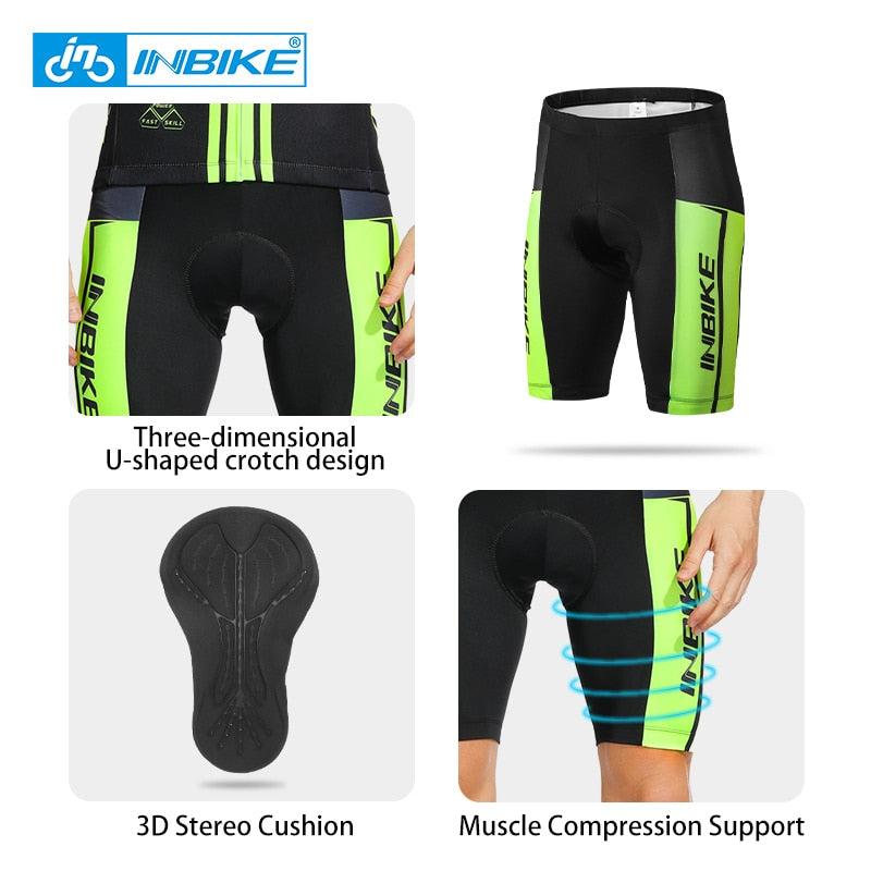 INBIKE 2023 été hommes Shorts de cyclisme vêtements de sport ensembles de vêtements homme chemises de vélo pour hommes vtt Jersey vêtements vêtements de montagne