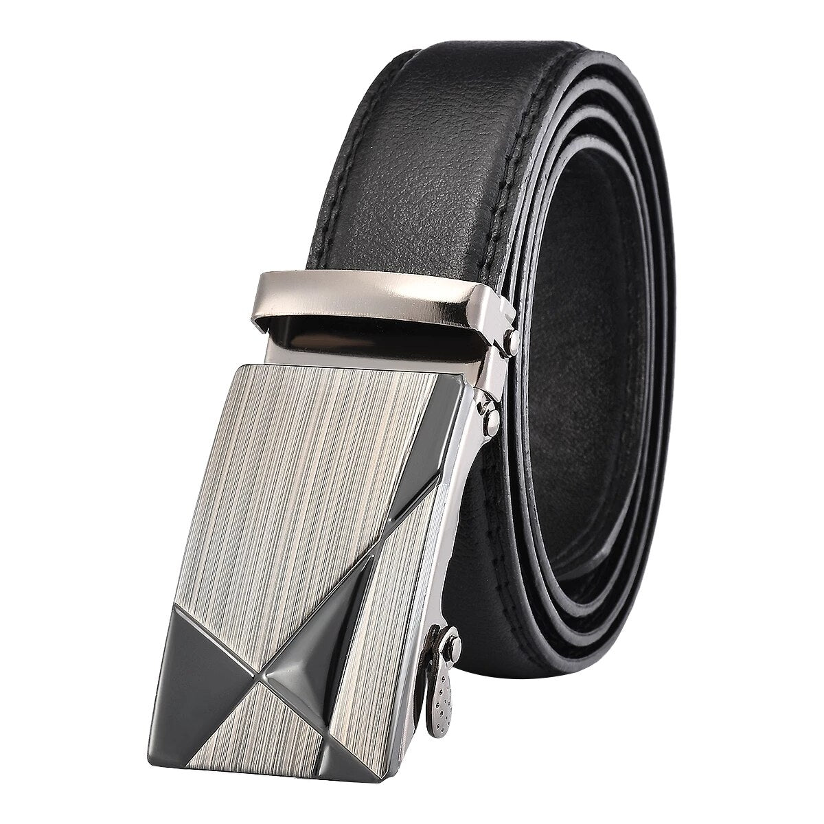 Ceintures à boucle automatique en cuir PU pour hommes, bracelet en cuir de haute qualité, décontracté pour Jeans