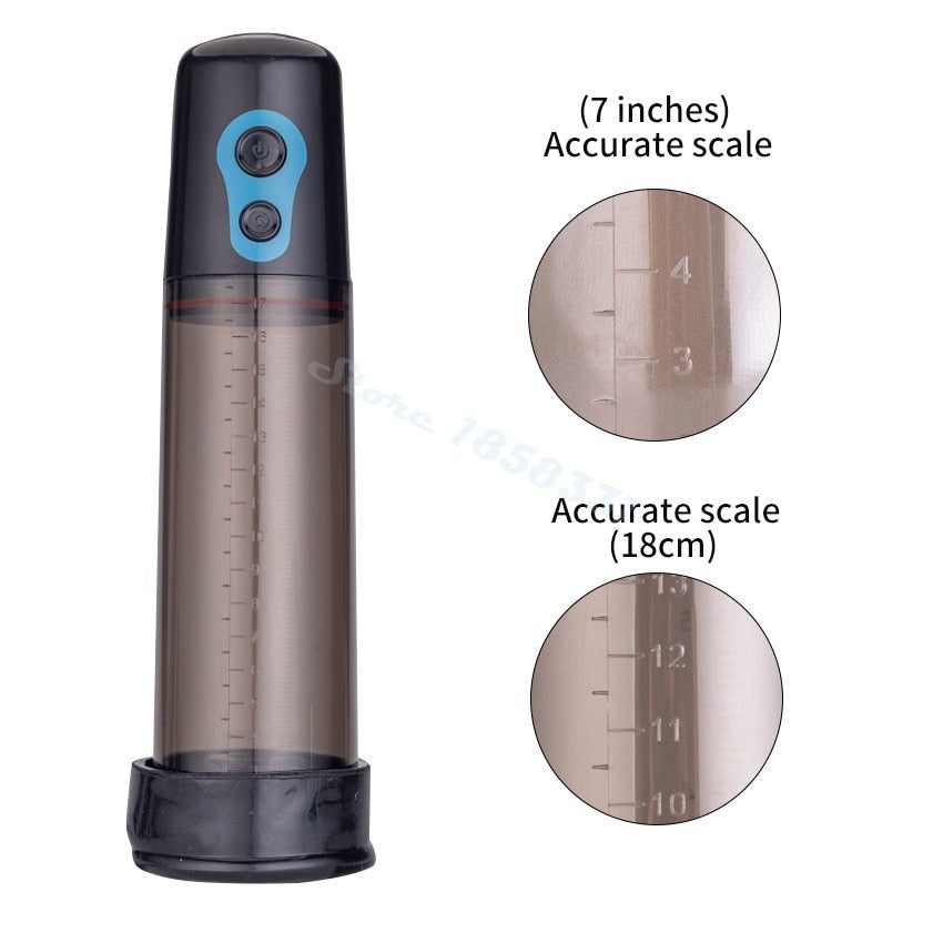 LED Electric Penis Vacuum Pump Vakum Rechargeable Automatic Male Enlargement Erection Extend Men Manual  Enlarge Pressure Device