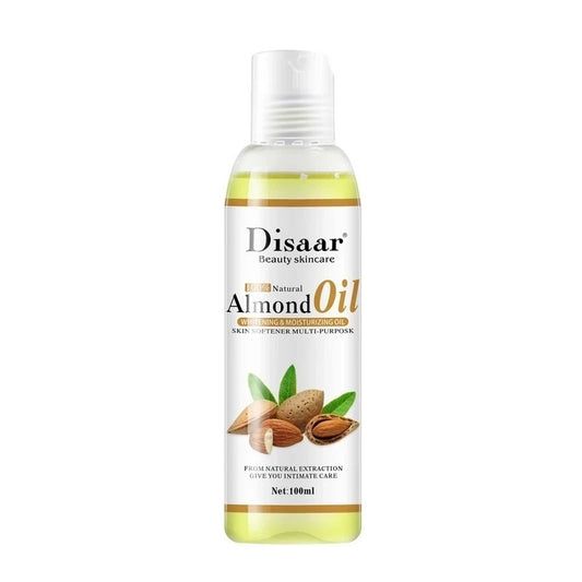 Aceite de almendras orgánico Natural de 100ml, aceite facial antiarrugas, aceite de masaje relajante, aceite reafirmante para la piel, productos para el cuidado de la piel