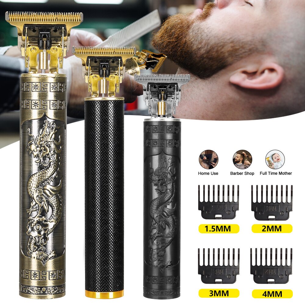 Cortadora de pelo eléctrica T9 para hombres, afeitadora recargable por Máquina para cortar cabello, recortadora de barba técnica para peluquero