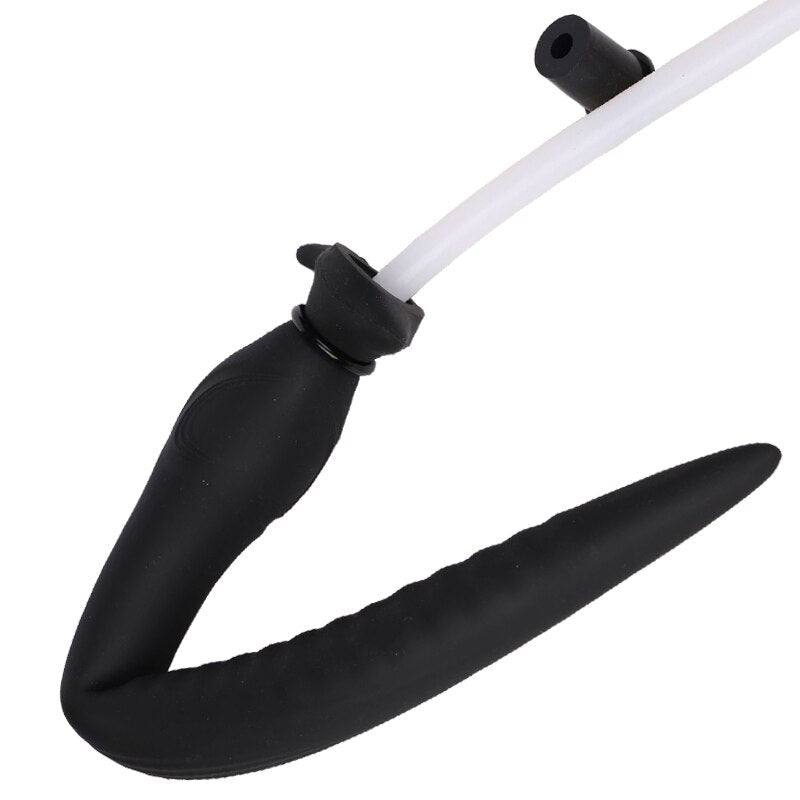 Consolador inflable con tapón Anal, dilatador Vaginal de silicona, bomba para el ano, juguete sexual de 38,5-55cm de largo, enorme tapón ancla, estimulador de próstata