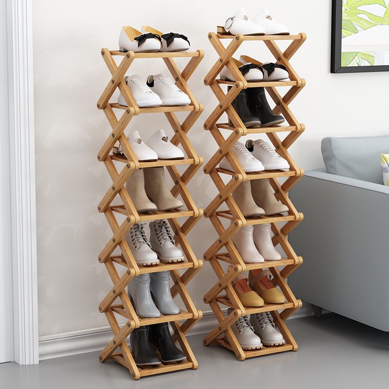 Simple bambou étroit petit étagère à chaussures maison chambre multi-niveau économique dortoir étagère de rangement salon chaussures armoire ZD526