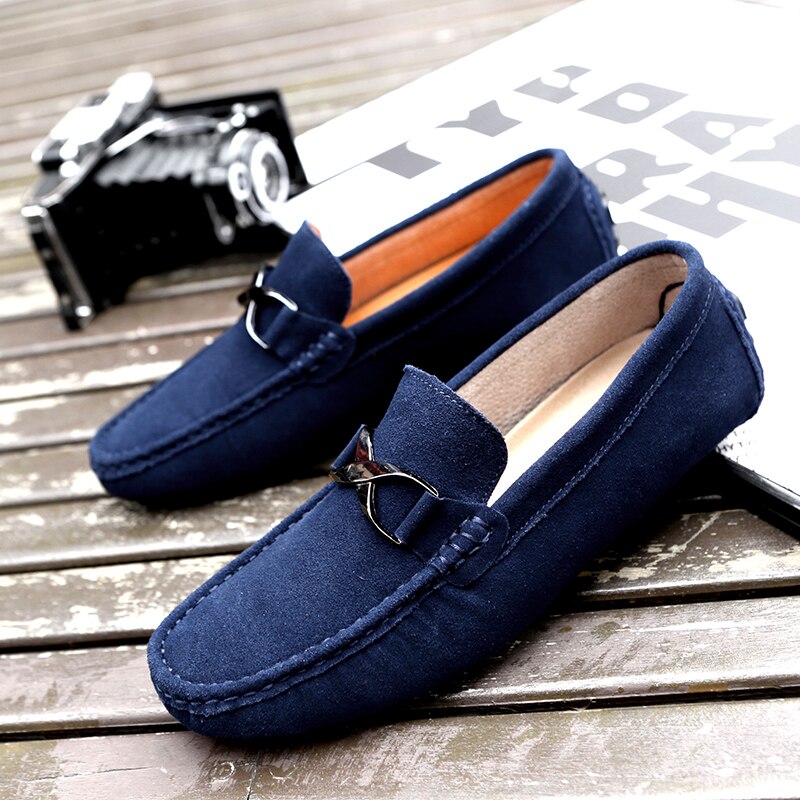 Leather Men Casual Shoes 2022 Summer Breathable Slip on Formal Loafers Men Moccasins Italian Black Driving Shoes