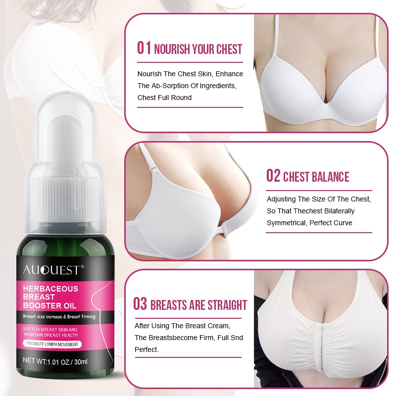 AUQUEST Breast Enlargement Essential Oil Frming Enhancement Breast Enlarge Chest Massage Breast Enlargement Body Care for Women