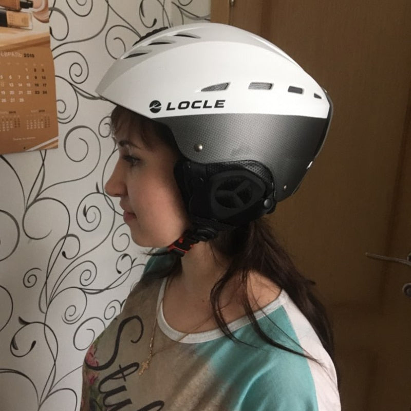 LOCLE-casco de esquí para hombre y mujer, certificación CE, casco de esquí para niños, patinaje, Snowboard, motocicleta, moto de nieve, casco para monopatín