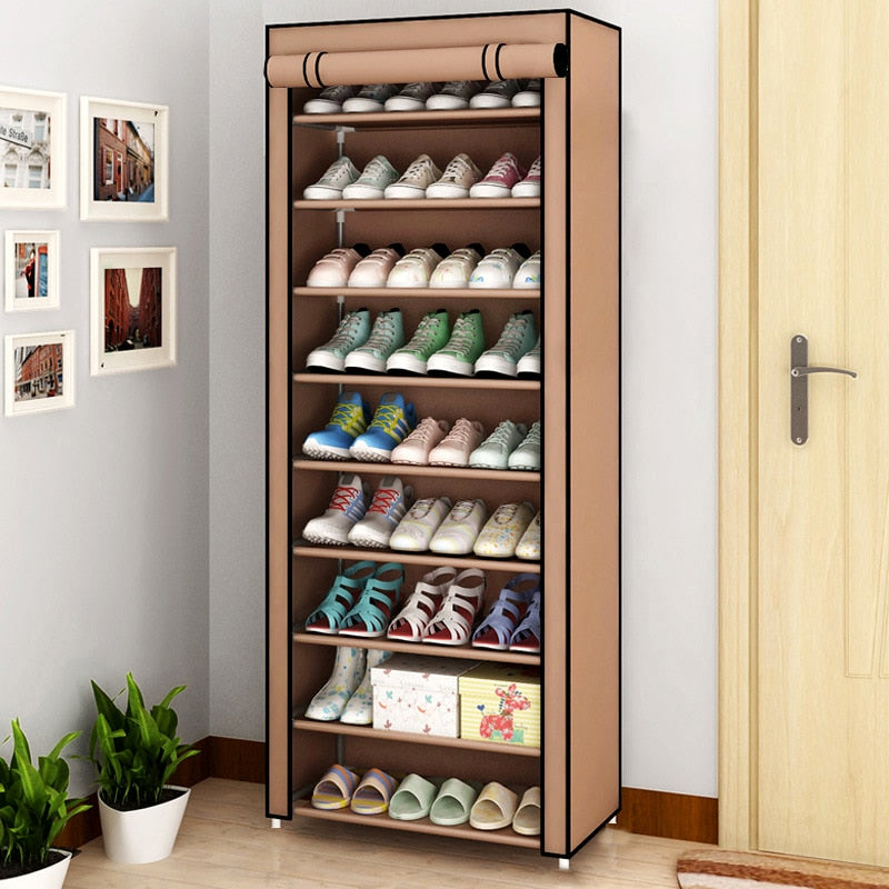 Shoe Cabinet Dustproof Shoes Storage Closet Hallway Space-saving Shoerack Organizer Holder Home Furniture