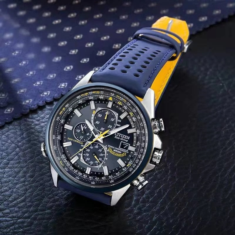 CITIZEN Men Watches Luxury Trend Quartz Clock Luminous Calendar Waterproof Multi Function Fancy Round Automatic Watch Stainless