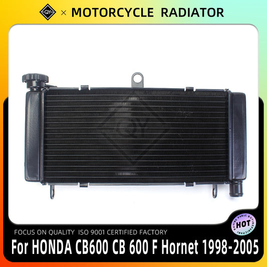 PKQ-enfriador del radiador para motocicleta, tanque de agua de refrigeración para HONDA CB600 CB 600 F Hornet 1998 1999 2000 2001 2002 2003 2004 2005 98 99