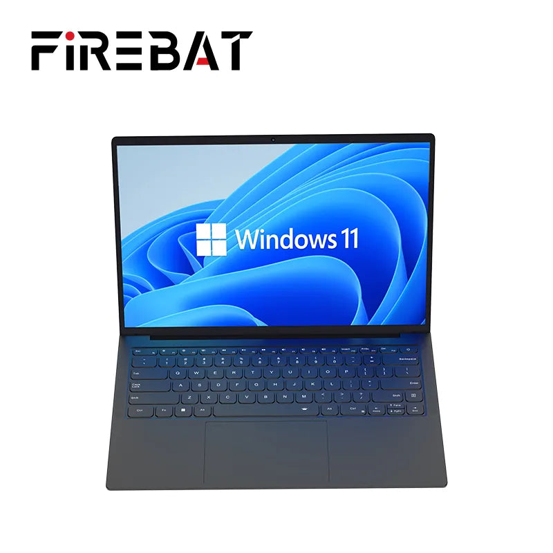 FIREBAT A16 nueva llegada 16 pulgadas 100% sRGB Ultra delgado DDR4 16G RAM 1TB 1920*1200 huella digital portátil Intel N5095 portátil