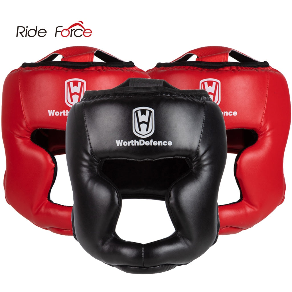 Casque De boxe pour hommes et femmes, en PU, karaté Muay Thai, Guantes De Boxeo, combat gratuit, MMA Sanda, équipement d'entraînement pour adultes et enfants