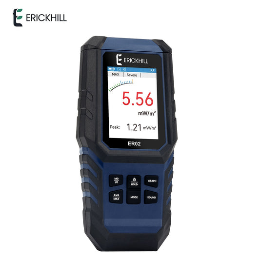 EMF Meter Electromagnetic Field Radiation Detector Radio Frequency Field Tester Rechargeable Portable Counter Emission Dosimeter