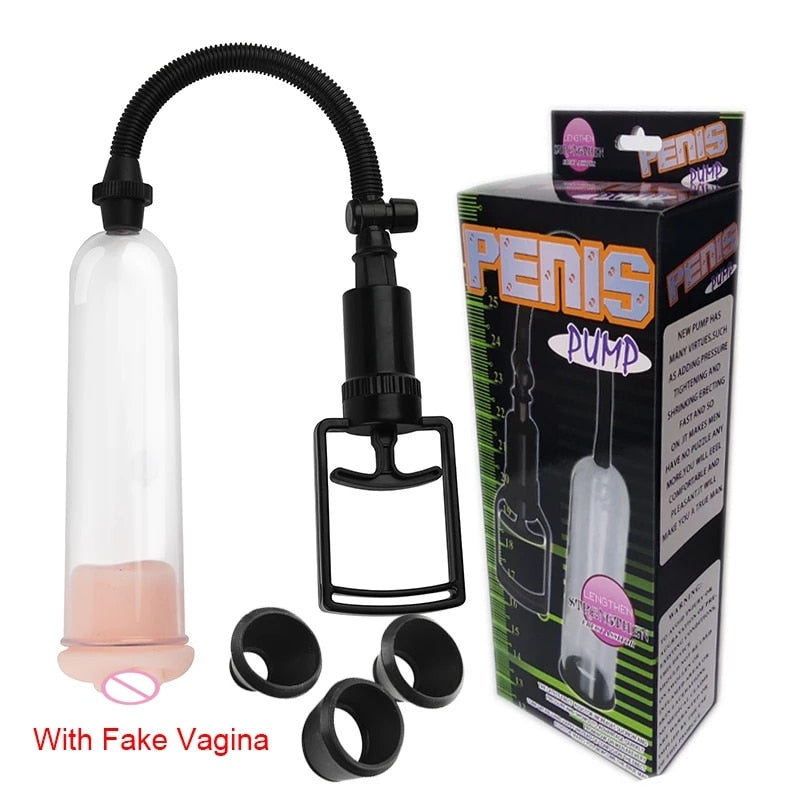 Pompe à pénis manuelle pour homme, agrandisseur de pénis, amélioration de l'érection, jouets sexuels pour hommes, pompe à vide, entraîneur de grosse bite, masturbateur durable pour homme