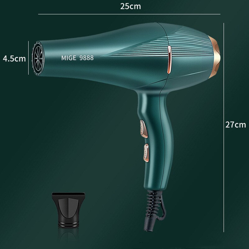 Sèche-cheveux professionnel à grande vitesse 2300W, Ultra haute puissance, séchage rapide, Ion à lumière bleue, silencieux, recommandé pour les Salons de coiffure à domicile