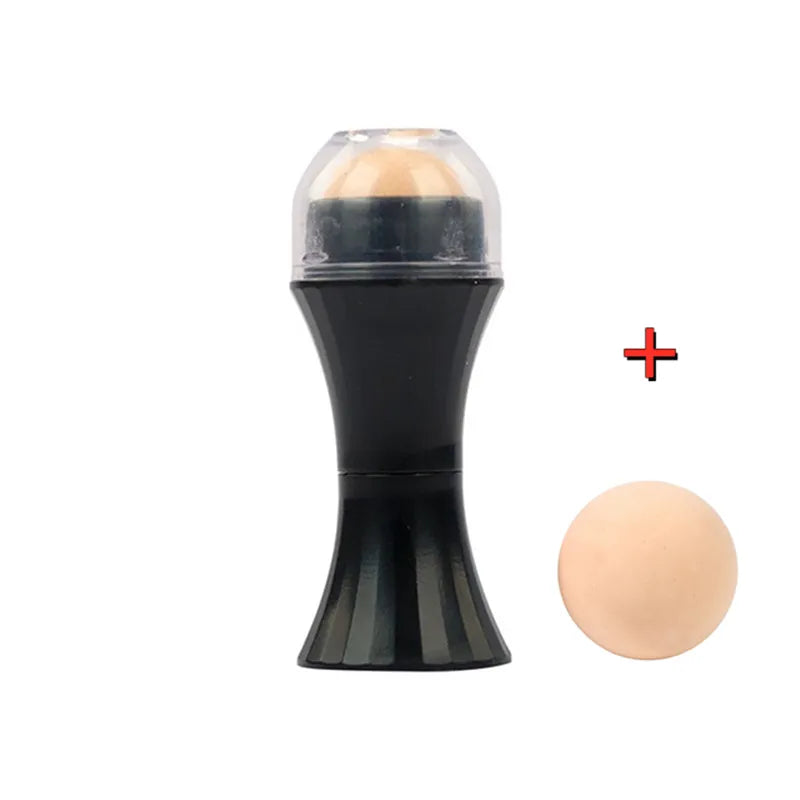 2in1 Natural Volcanic Stone Face Massage Oil Absorbing Roller Body Stick Makeup Skin Care Tool Facial Pores Cleaning Oil Roller