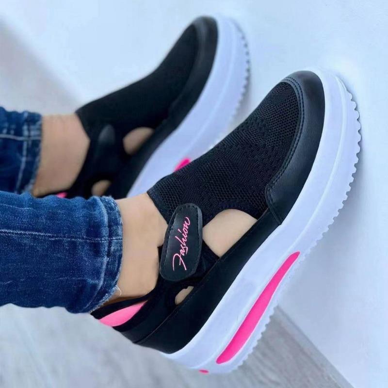 Zapatillas de deporte para mujer, zapatos informales, zapatos de plataforma para mujer, zapatos de malla transpirables, cómodos zapatos de tenis para mujer