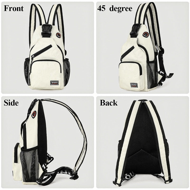 New Shoulder Bag Man 2022 Casual Chest Bag Business Male Bag Multi-Functional Women Backpack Cycling Sports Rucksack Travel Pack