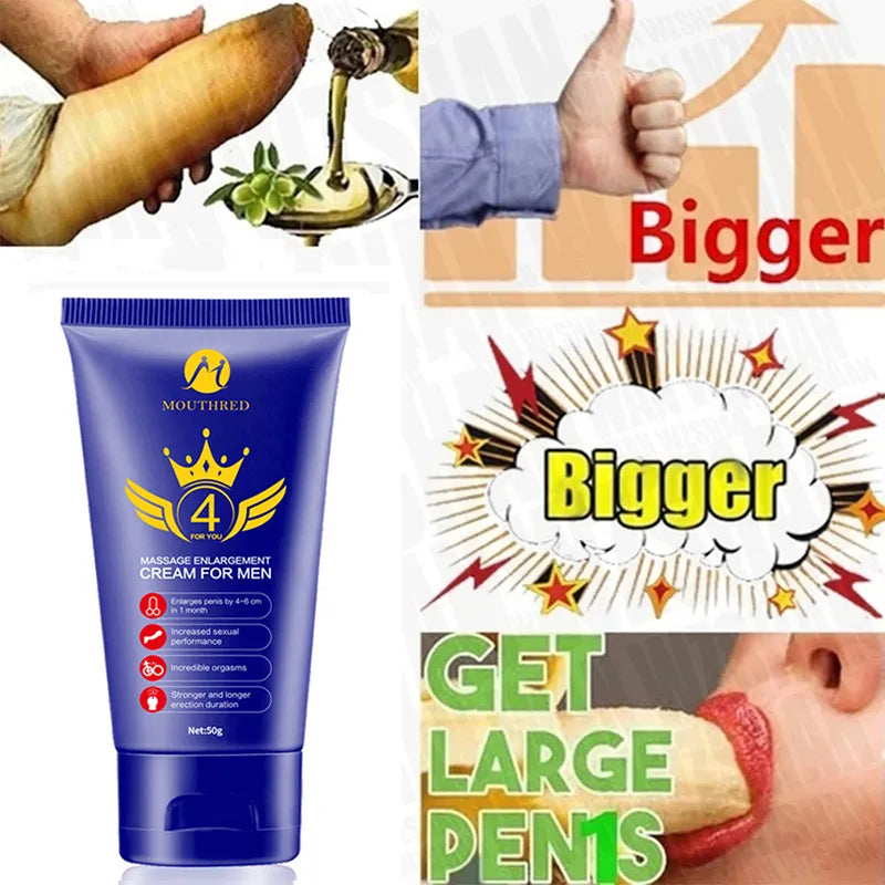 Penis Growth Herbal Cream Big Penis Enlargement Cream for Men Enlarge Penis Grow Thicker Stronger Viagar Great XXXL Big Dick