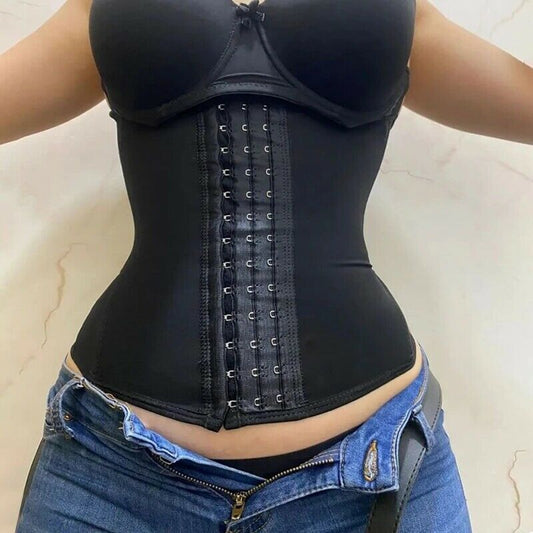 Fajas colombiens Latex taille formateur Corset gaine amincissante femmes ventre plat minceur gaine taille Cincher Shaper 9 os en acier