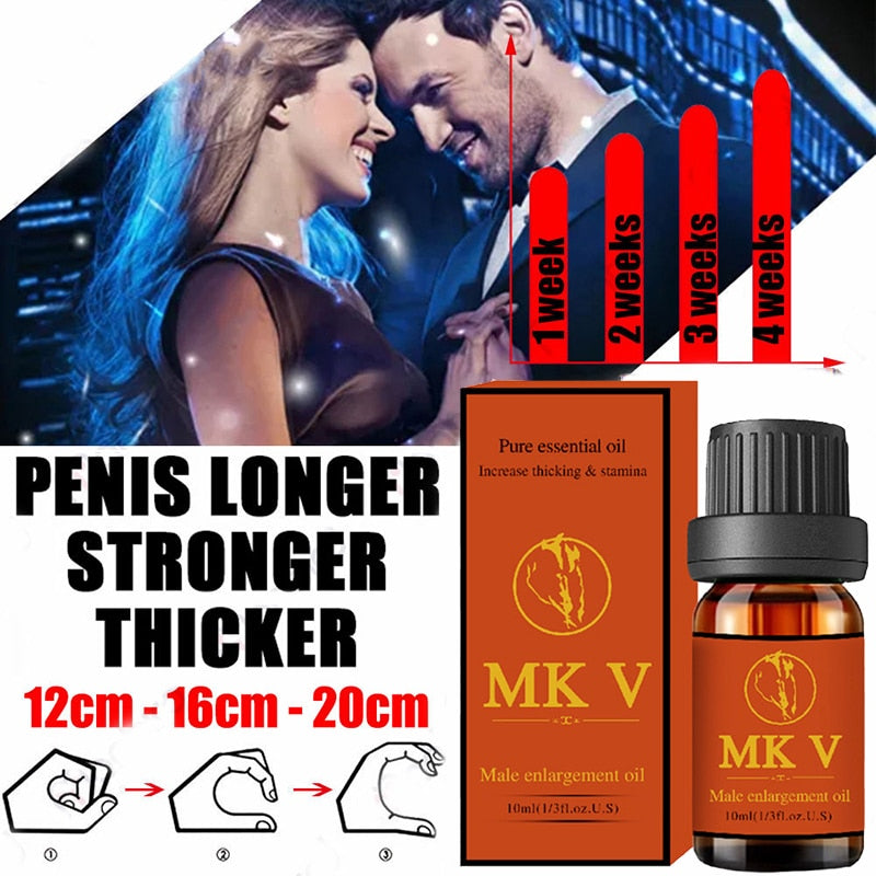 Aceite de Masaje para crecimiento espesante del pene para hombre, aceite esencial para agrandar el pene, mejora la erección del pene, cuidado de la salud, crecimiento del pene, 10ml